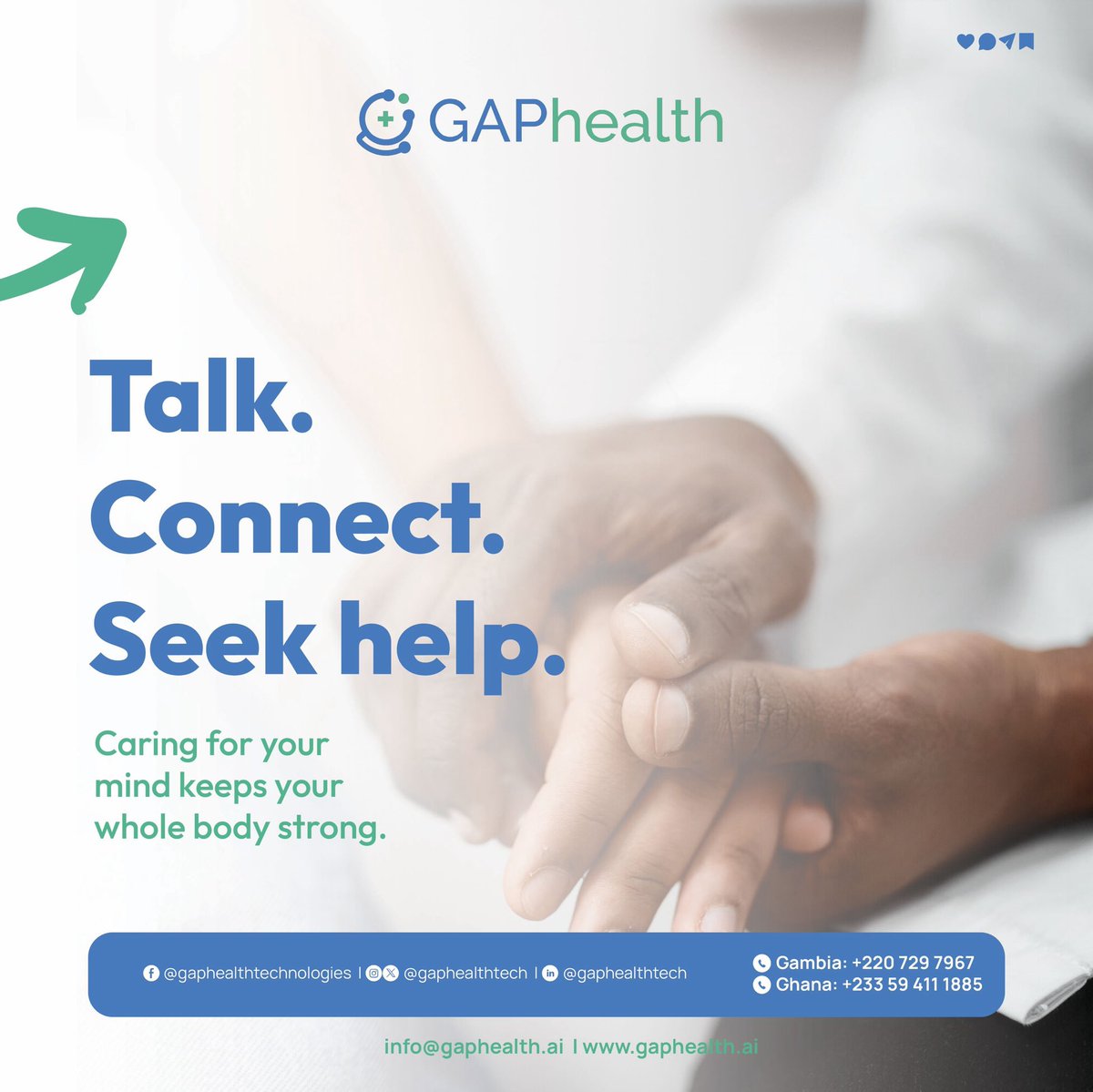 Your Mind Is Part of Your Health

Mental health is just as important as physical health. Stress and depression can lead to serious conditions like diabetes and heart disease.

Caring for your mind keeps your body strong! #MentalHealthMatters #Wellness