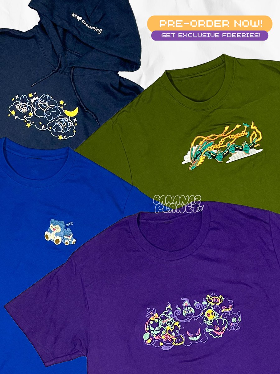 BananazPlanet's tweet image. 📢 𝗔𝗣𝗣𝗔𝗥𝗘𝗟 𝗣𝗥𝗘-𝗢𝗥𝗗𝗘𝗥𝗦 𝗕𝗔𝗧𝗖𝗛 𝟯 𝗜𝗦 𝗢𝗣𝗘𝗡 📢

LINK🔗: forms.gle/QSysduEqNYrxjm…

Pre-orders for our embroidered apparel are open for the last time this year! ☺️ ++ we have a GIVEAWAY! 🤩

Order now~

🇵🇭 PH only (for now)

#pokemon #apparel #embroidered