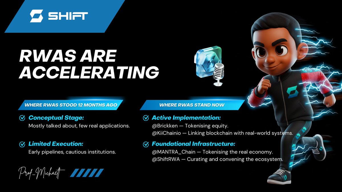prof_michaelt's tweet image. If you think RWAs are hype, this panel from @ShiftRWA will change your mind.

The momentum around Real World Assets (#RWAs) has never been louder, and trust me as a Social Miner with @TheDAOLabs I know cause I have worked with a #RWA project before, but noise means nothing…