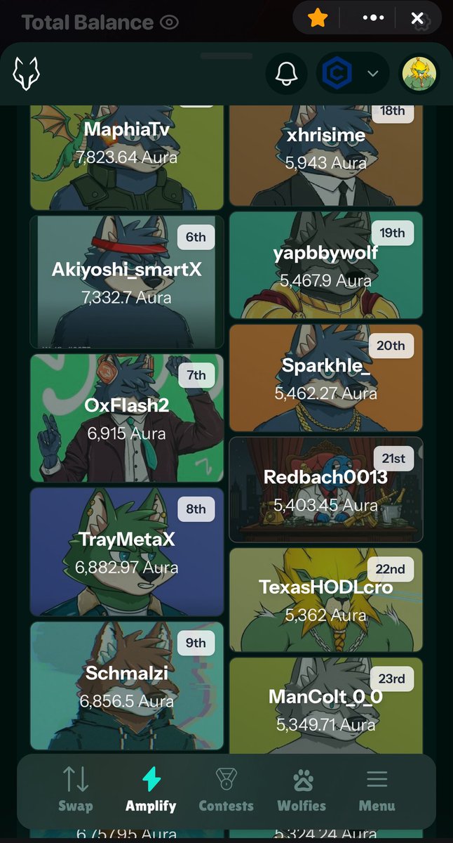 TexasHODLcro's tweet image. Last week I was 22. I don’t think I have the same time during vacation but I am learning more about how to play amplify with @wolfswapdotapp and want you! To join with me! 

 wolfswap.app/swap?referral=…