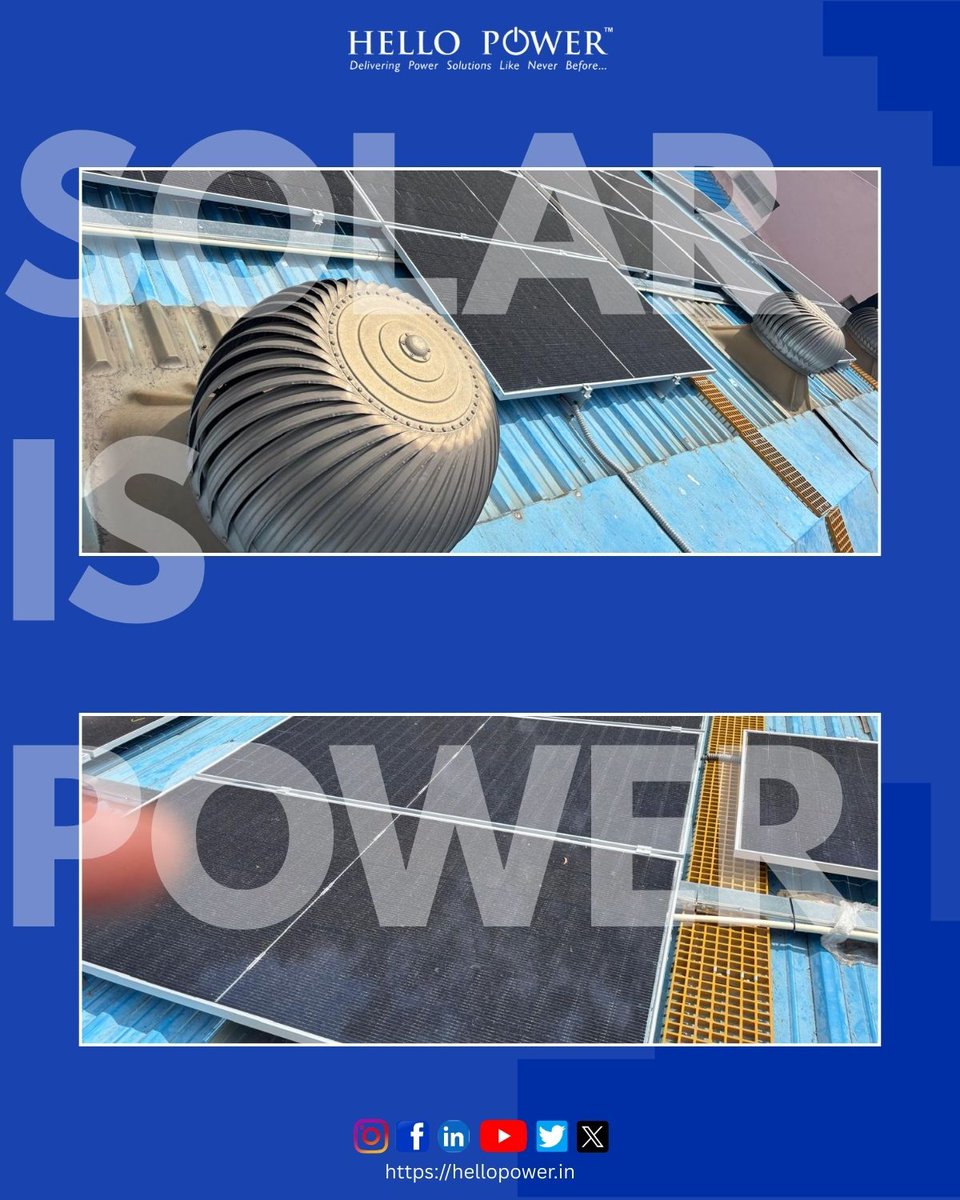 HelloPower2025's tweet image. 165 KWp Solar PPA Project ✔️
Zero Investment. Massive Savings.
Indira Rubber Plastics Pvt Ltd, Peenya — now powered by the sun ☀️⚡

Industrial solar is the future.
Your factory could be next! 💼🔆
DM us for a free assessment.

#solar #renewable #energy