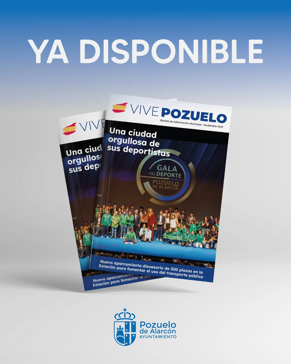 📢 Ya tenéis disponible en la web del Ayuntamiento la nueva edición de la revista de información municipal VIVE POZUELO. A lo largo de la semana que viene la recibiréis en vuestros domicilios.

🤗 ¡Esperamos que os resulte útil e interesante!

pozuelodealarcon.org/oficina-de-pre…