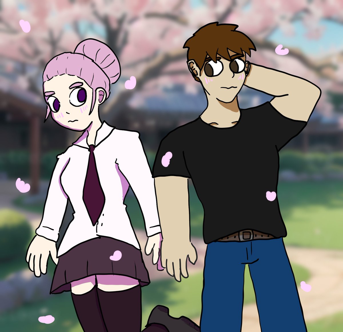 GashaNecropolis's tweet photo. Allow me to introduce you to Girl-chan and Mr.Dood.

The Romcom where an anime girl meets an guy! https://t.co/jtQhhmqYQ4