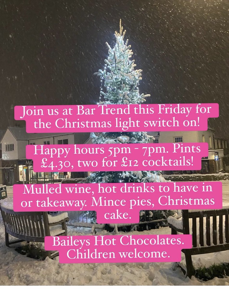 Bar_Trend's tweet image. THIS FRIDAY! 🎄 #Crowborough