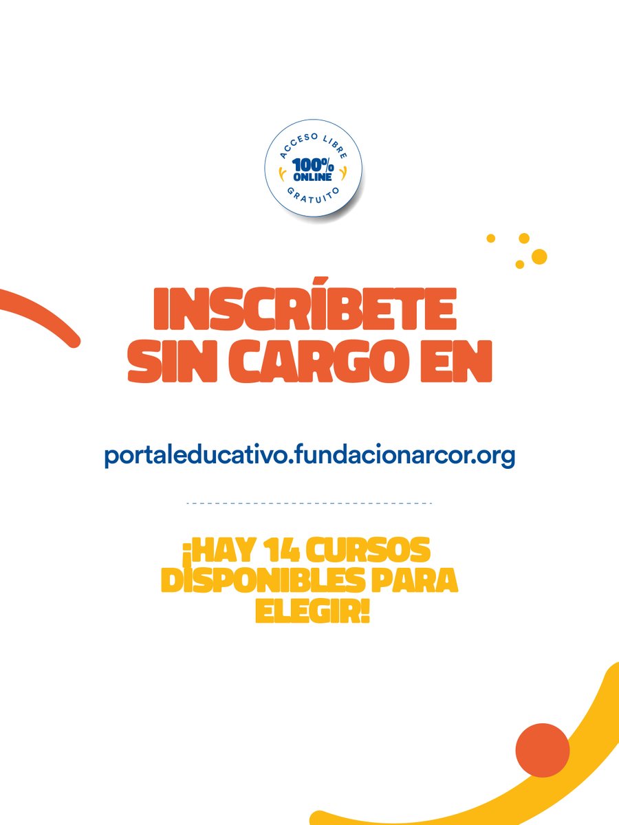 A partir de hoy, accede a "Participación infantil: conceptos y dispositivos", un curso abierto, gratuito y con útil contenido; que puedes hacer a tu ritmo en nuestro Portal Educativo.
Hay 13 cursos más de variadas temáticas. Accede desde aquí: portaleducativo.fundacionarcor.org