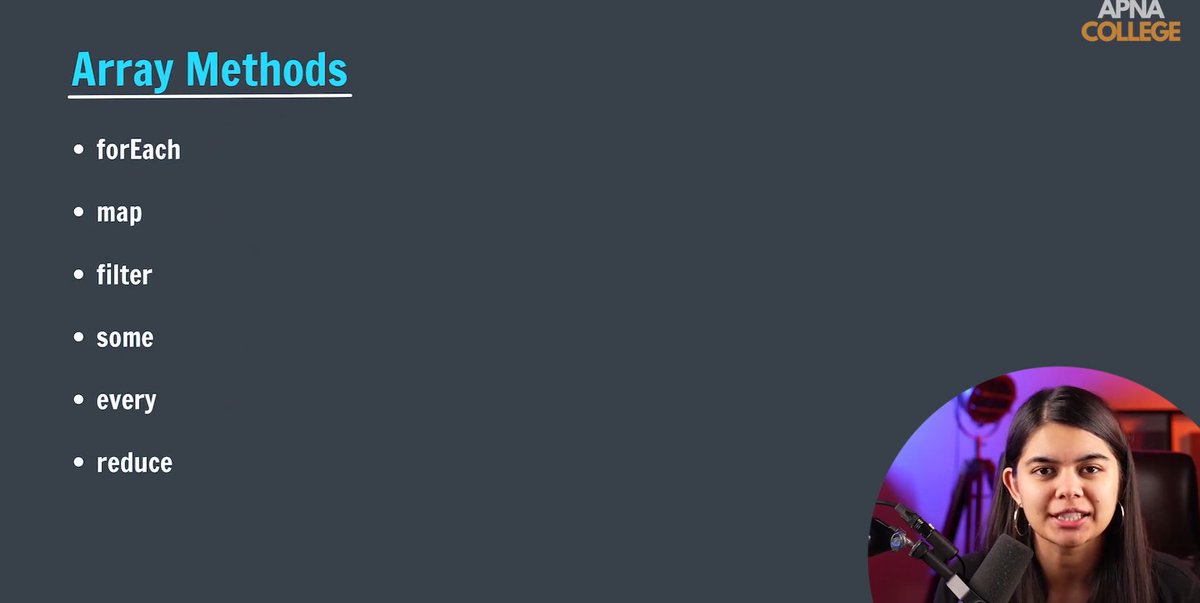 VaibhavNagar03's tweet image. 🚀 Day 39 of #Phase2 #90DaysOfCode 🚀

Started JavaScript Part 8 💻

• Array Methods - forEach, every, some, map, filter,reduce
• Lots of examples practiced
• Learned default parameters

JS becoming more interesting

#JavaScript #WebDevelopment #CodingJourney #LearningInPublic