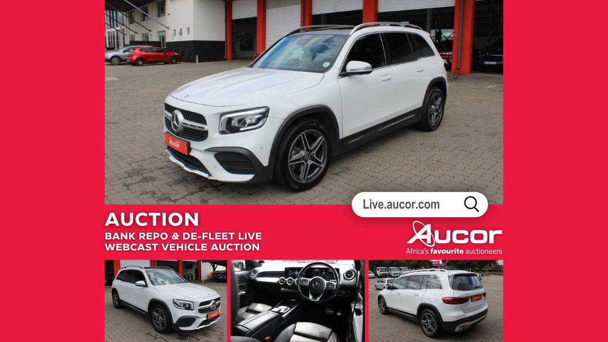 Enter the Holiday season with a new car! Join Aucor for a Bank Repo &amp; De-Fleet Live Webcast Vehicle Auction. Bid on Mon 01 December 10:00. Click below to view our distinct catalogue. T&amp;Cs Apply. bit.ly/47SnBfg