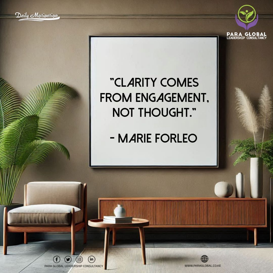 paragloballc's tweet image. Clarity comes from engagement, not thought.&quot; — Marie Forleo

Overthinking leads to paralysis. Start acting, and the next steps will reveal themselves. 

#LearnByDoing #StopOverthinking #JustStart #Productivity #Focus