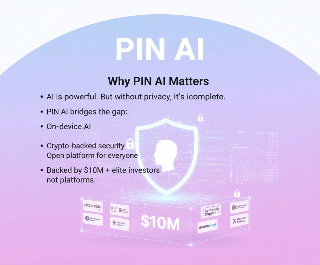 IdrisTasiu69844's tweet image. Why @pinai_io Matters

AI is powerful.
But without privacy, it’s incomplete.

PIN AI bridges the gap:
*On-device AI
*Crypto-backed security
*Open platform for everyone
*Backed by $10M + elite investors

They&apos;re building tech that empowers people, not platforms.
#AIFuture #PINAI