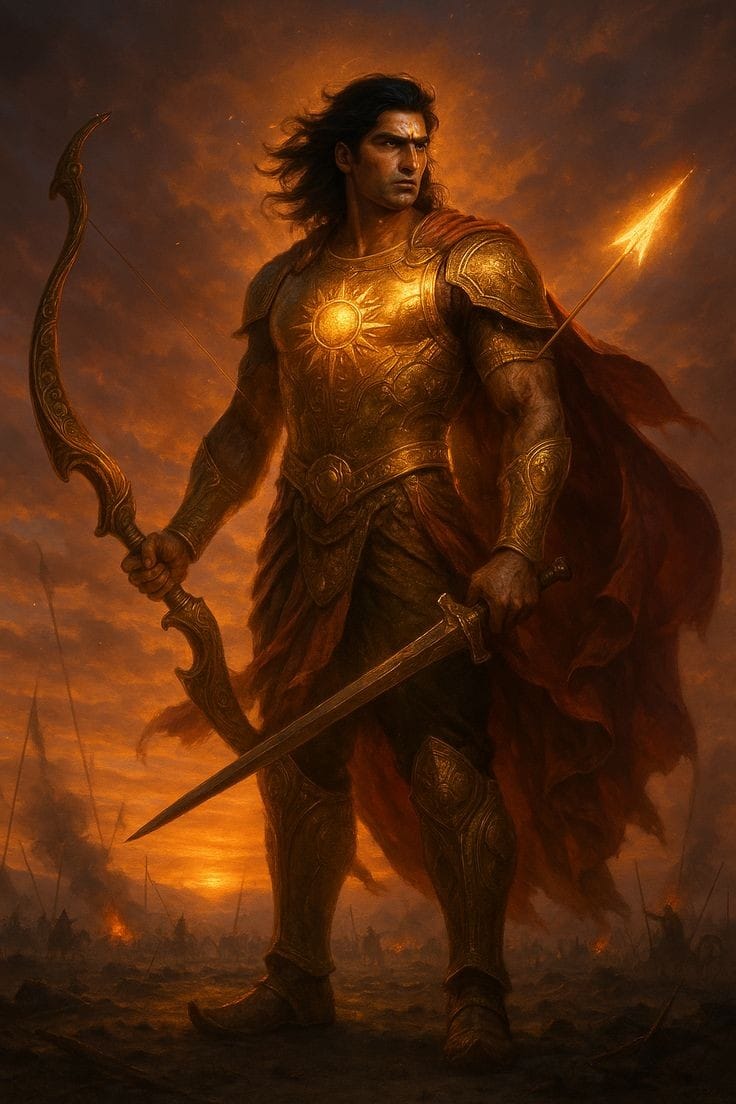 SafeGTrade's tweet image. 🔥🌞 कर्ण प्रेरणा – छोटा लेकिन शक्तिशाली 🌞🔥

🛡️ “जिसे कोई सहारा नहीं मिलता,
वही सबसे बड़ा योद्धा बनता है।”

⚔️ ठुकराए जाओ—
पर टूटो मत, और मजबूत बनो।

🌞 तपकर चमको,
किस्मत खुद झुक जाएगी।