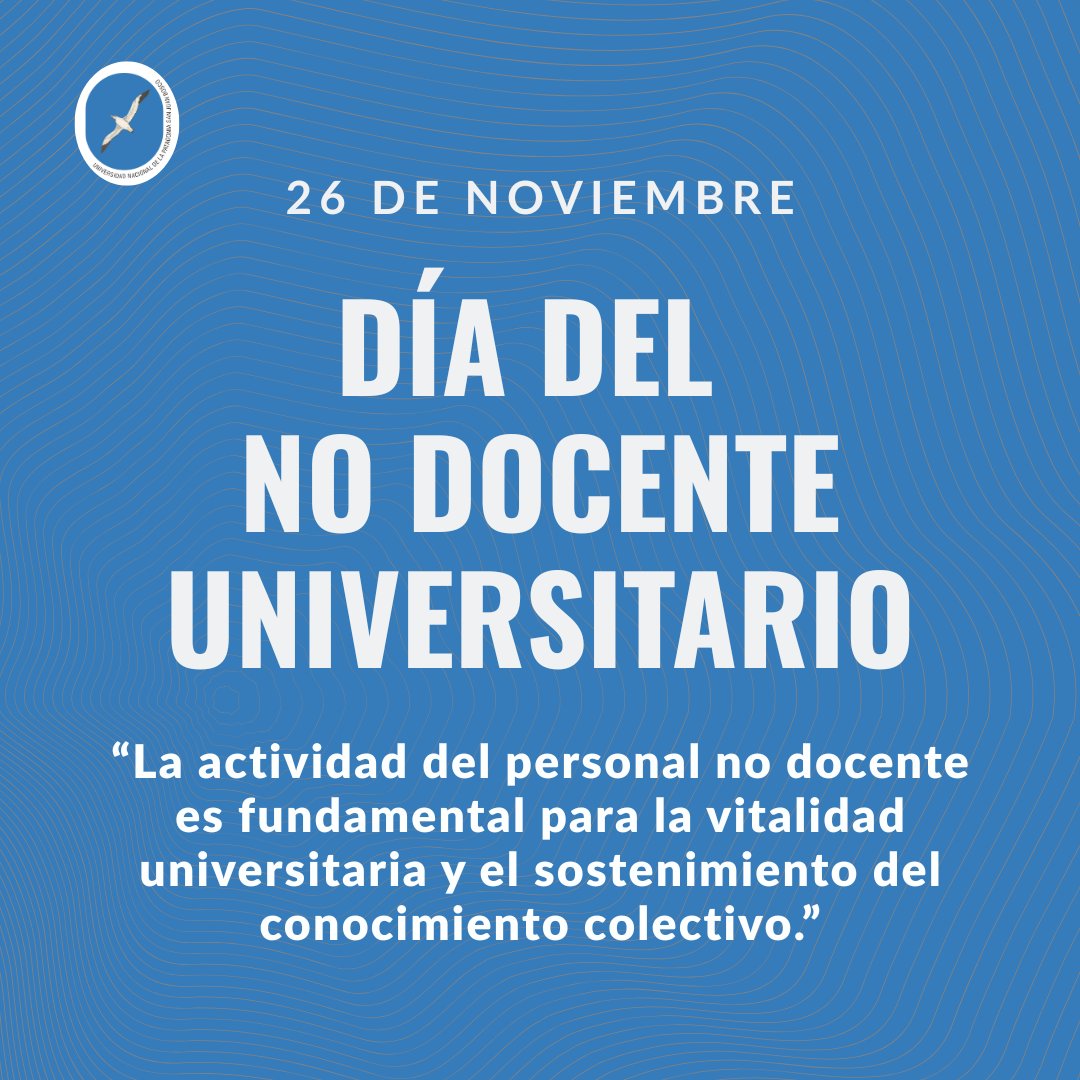 El Día del Trabajador No Docente Universitario se conmemora cada 26 de noviembre en Argentina, en reconocimiento al rol fundamental que cumplen los trabajadores no docentes en el sostenimiento de la vida universitaria. Leer más: bit.ly/4pwdaUx
