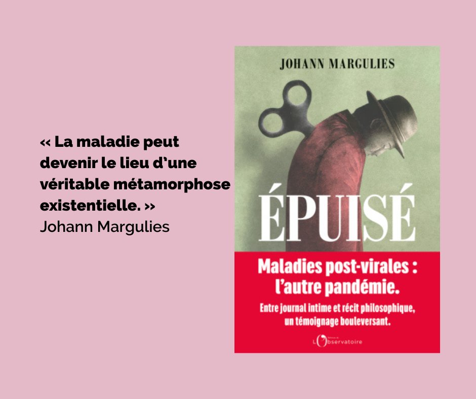 À 28 ans, la fatigue a stoppé net son ascension professionnelle. 3 ans après, le diagnostic tombe : encéphalomyélite myalgique. Philosophe, <a href="/MarguliesJohann/">Johann Margulies</a> transforme cette épreuve en une réflexion sur le temps et l’invisibilité des malades chroniques. 👉urls.fr/Je9YXK