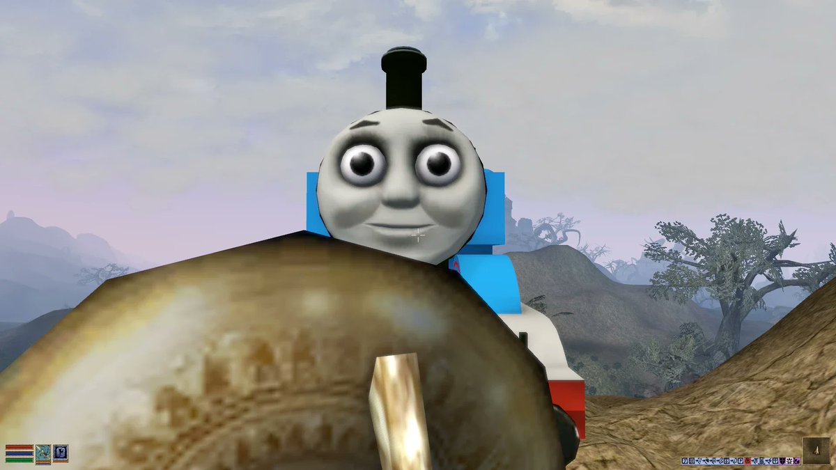 whitenight10000's tweet image. Mattel out here trying to stop Thomas in Morrowind? 😂 Legend continues to defy. 🚂
#GamingMeme #ModLife