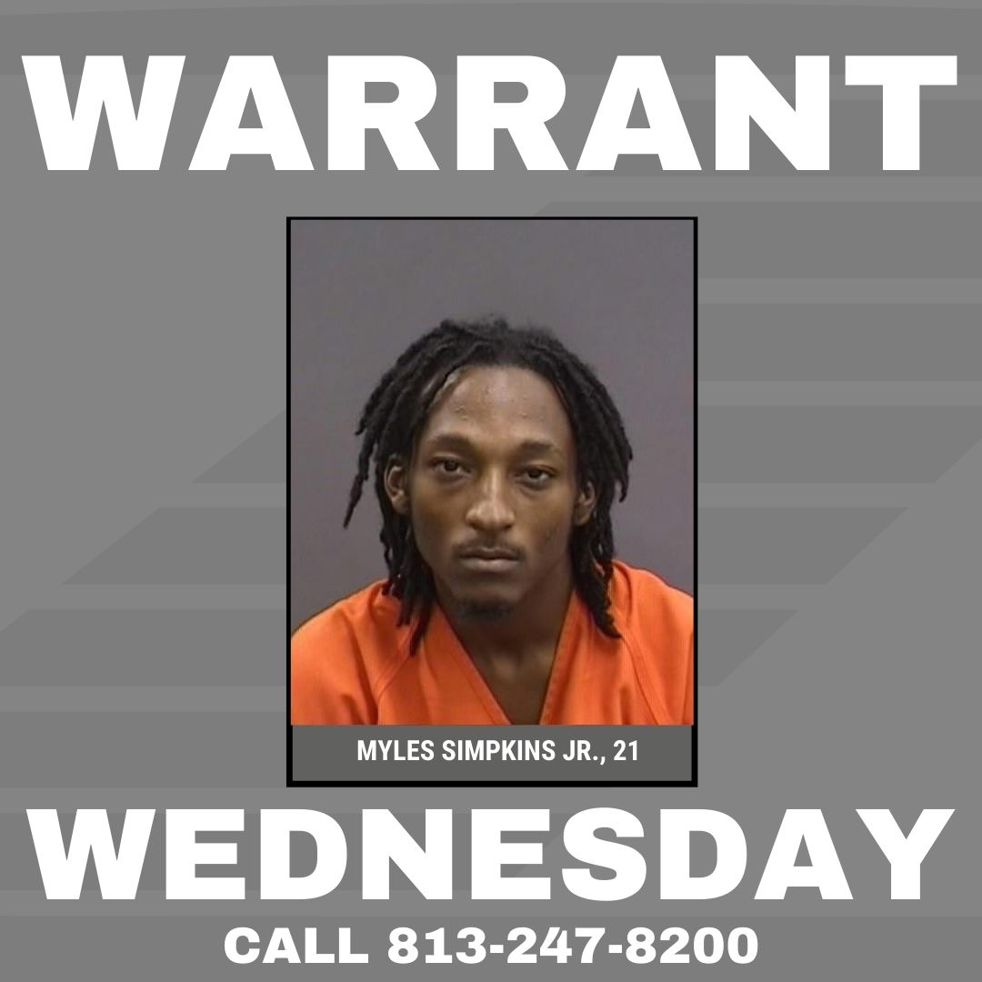 HCSOSheriff's tweet image. 🚨𝗪𝗔𝗥𝗥𝗔𝗡𝗧 𝗪𝗘𝗗𝗡𝗘𝗦𝗗𝗔𝗬🚨

Detectives with #teamHCSO are asking for the public&apos;s help locating Myles Simpkins Jr., 21.

He is wanted for the following charges:
▪ Armed Burglary of Conveyance
▪ Grand Theft Motor Vehicle

If you have any information on his current…