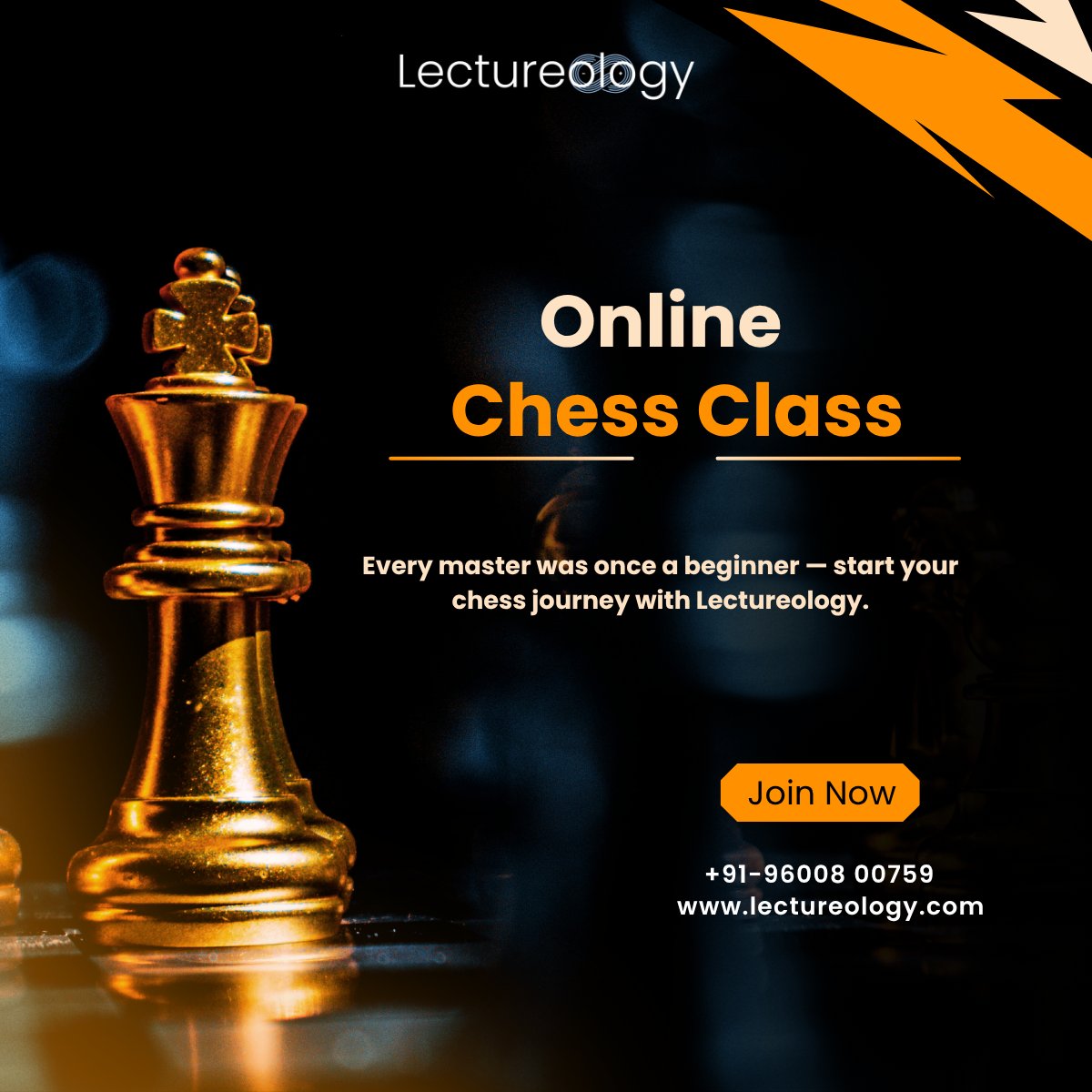 LectureologyACD's tweet image. Where learning meets strategy! Make chess fun and rewarding with Lectureology Academy’s Online Chess Class.
#OnlineChessClass #ChessLearning #ChessForKids #LectureologyAcademy #LearnChessOnline #BrainDevelopment #MindGames
..Join Now:zurl.co/ez1Fd.