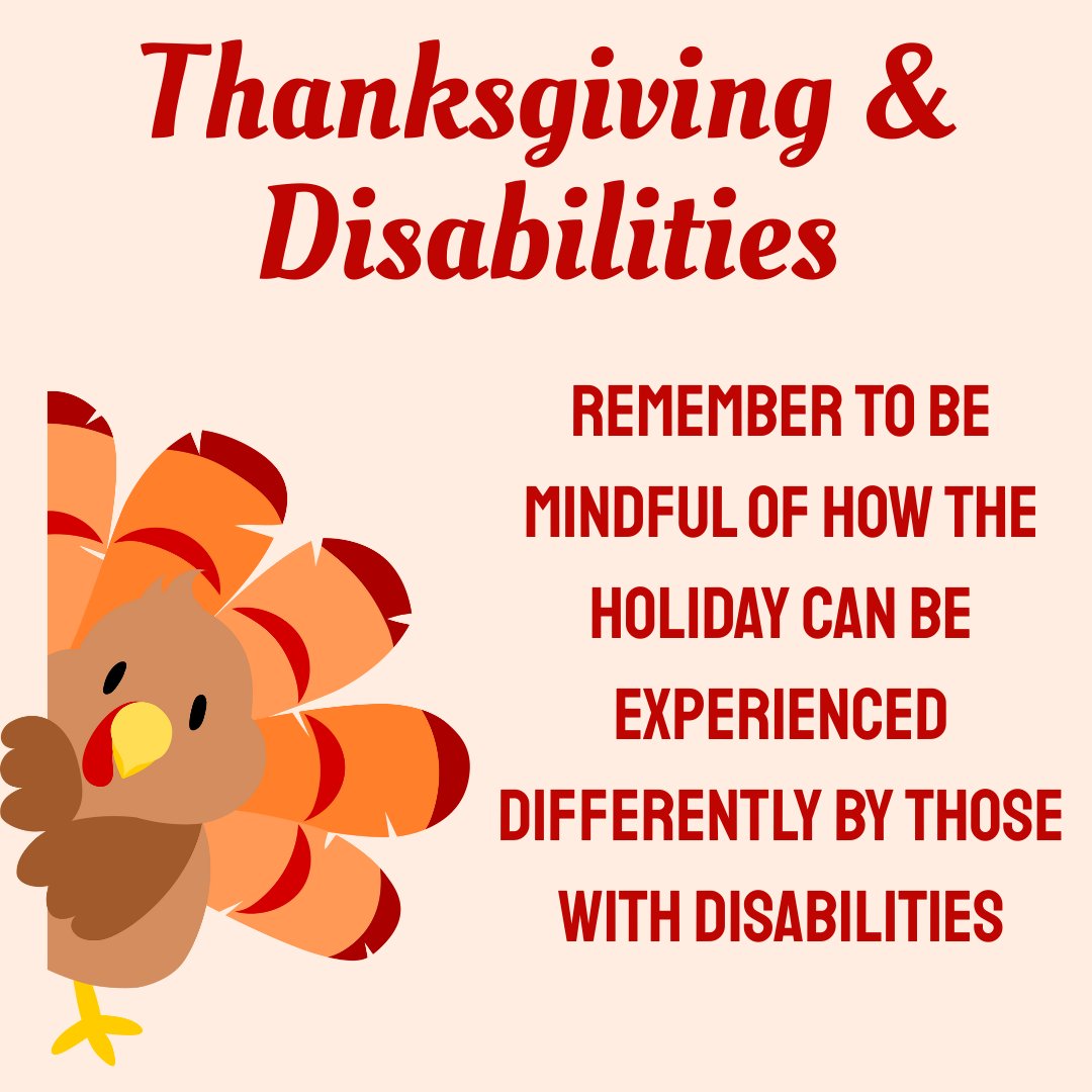 Holidays can be complicated, especially for people who navigate eating or mealtime differently because of disability. Thanksgiving is a wonderful time, let’s do our best to make it enjoyable for everyone. What are you grateful for this Thanksgiving?