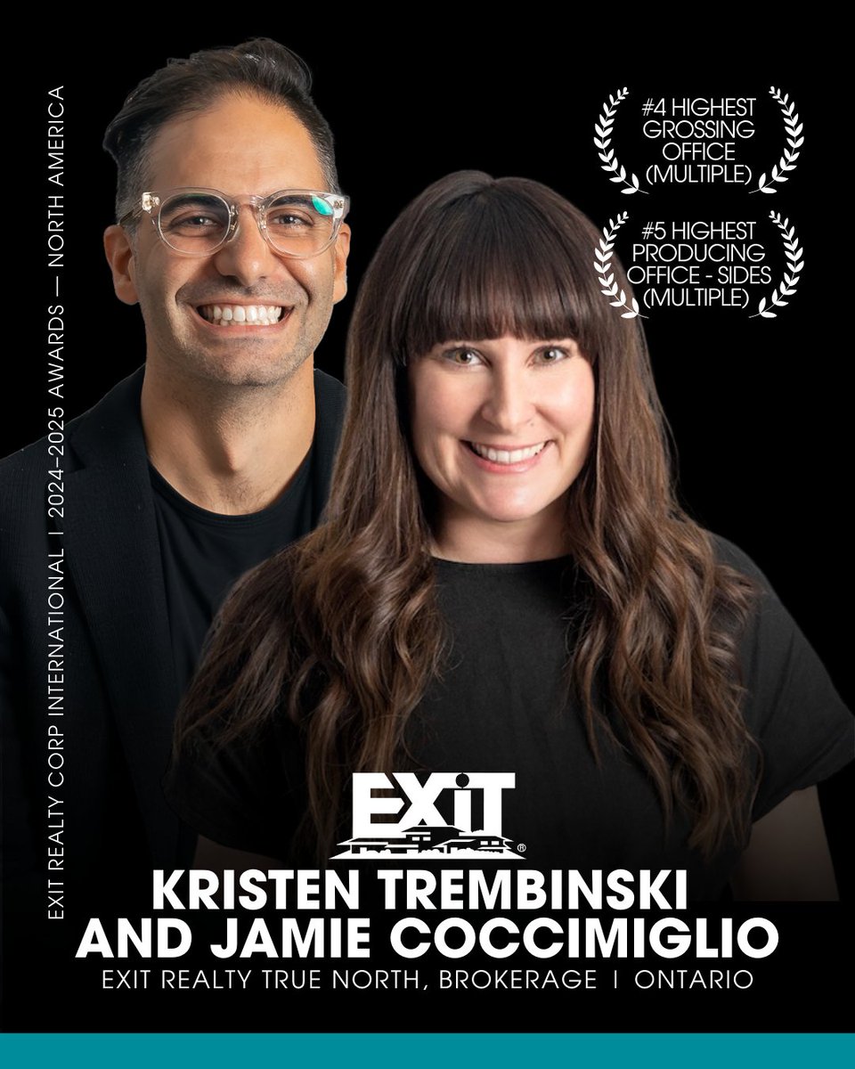 exitrealtycorp's tweet image. We&apos;re honoring our multi-office powerhouses! Congratulations to the Highest Grossing Offices (Multiple) + Highest Producing Offices – Sides (Multiple) in North America for 2025!

We’re proud to celebrate your impact and the momentum you’ve created across your regions! #exitrealty