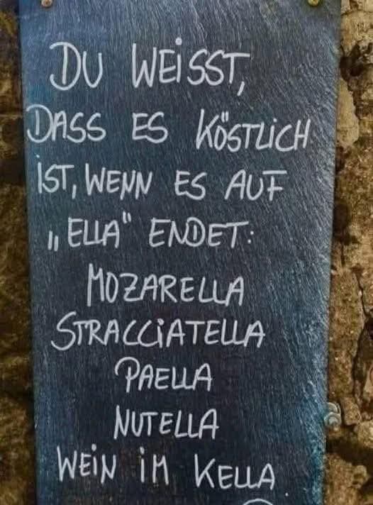 So ist es! 🙃😄