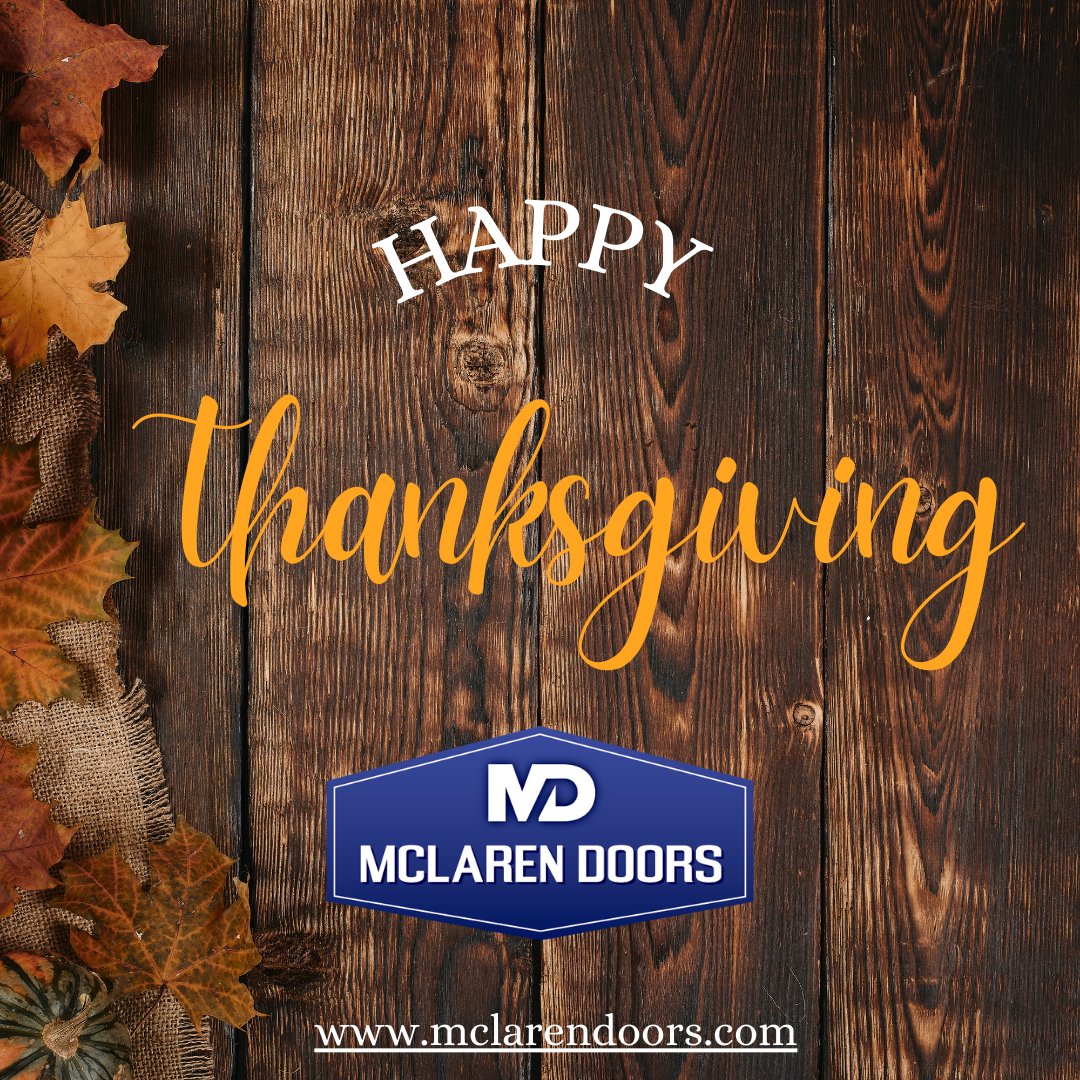 As we celebrate this season of gratitude, we want to extend our heartfelt thanks to our U.S. customers, dealers &amp; repair facilities. From all of us at <a href="/McLarenDoors/">MCLAREN DOORS</a> , we wish you a safe &amp; joyful Thanksgiving!
 #Thanksgiving #USA #Gratitude #Rollupdoors #TransportationIndustry
