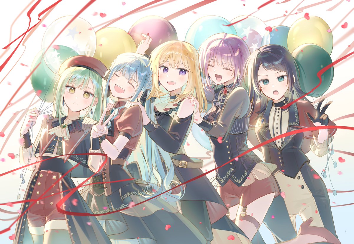 Fairy17171771_'s tweet photo. 2025アニサマ！Ave Mujicaへのフラスタイラストを担当させていただきました🥰💗
#AveMujica https://t.co/Afm6jFU2fz