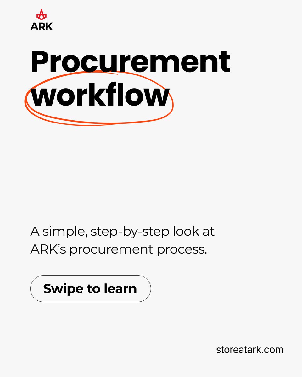 storeatark's tweet image. Procurement made simple.
This shows how ARK takes you from request → approval → order in just minutes.

Faster workflows, fewer errors, no more spreadsheets.

Get started with ARK here: enterprise.storeatark.com/sign-in

#SmartOperations #InventoryControl