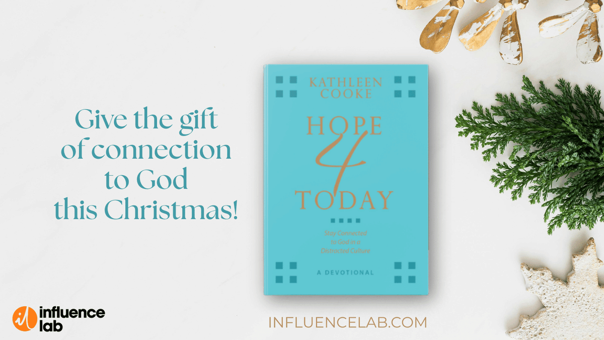TheInfluenceLab's tweet photo. Started your Christmas shopping yet? 🎄 Hope 4 Today, is a gift that will leave a lasting impact. Inspired by research studies, Kathleen created an easy 4-day plan to help you connect with God in a distracted culture.

Get your copy with a donation at https://t.co/aJZAB6tfKY! https://t.co/FxEWrhF01h