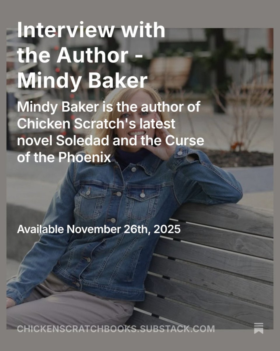 CSBooks4's tweet image. Meet our newest author Mindy Baker!

Head over to Substack and learn more about Mindy, her writing process, and more!

The link for our Substack is in our bio, join us today!