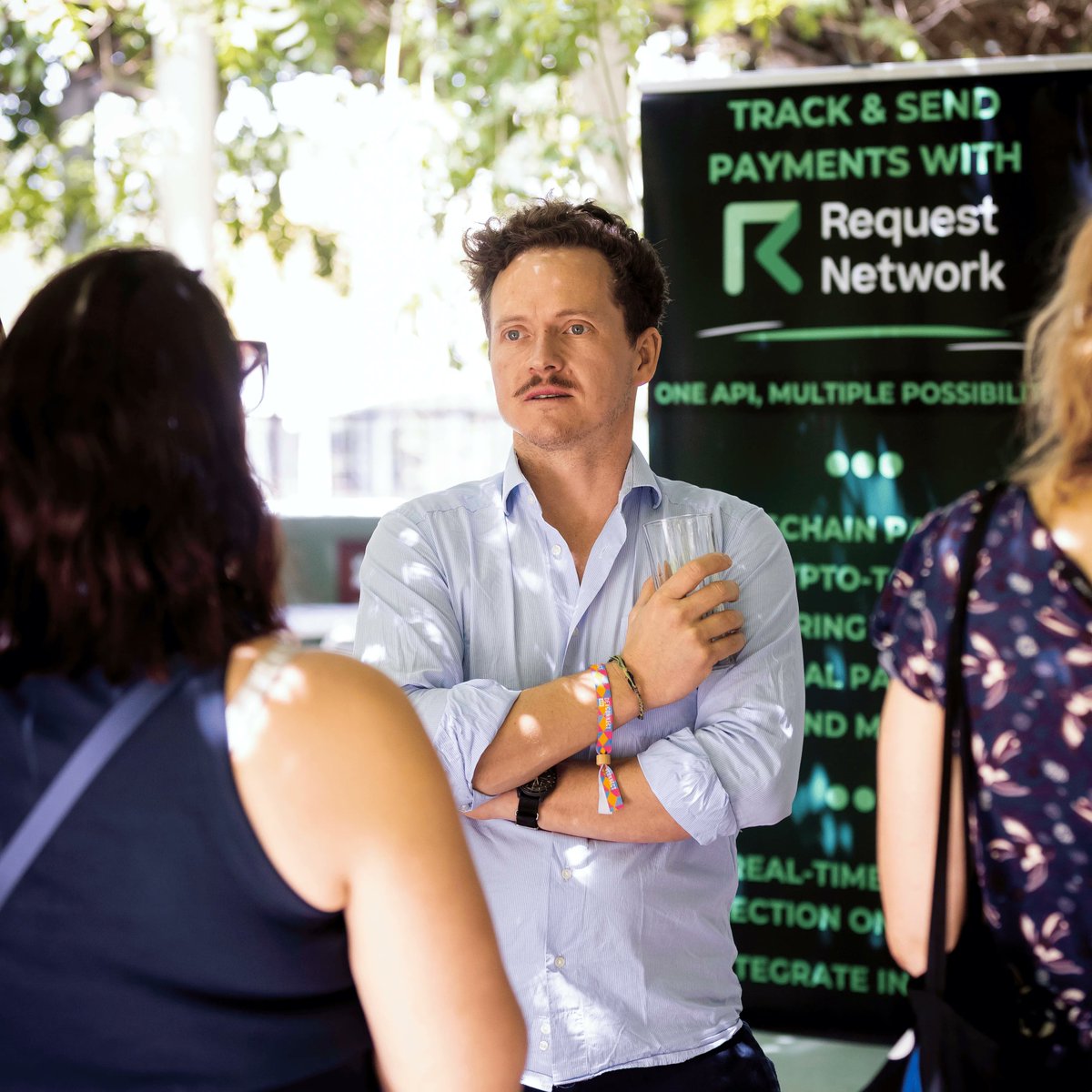 RequestNetwork's tweet image. We had a good turnout at the Finance &amp;amp; Ops Café brunch during @efdevcon.

The audience leaned finance, and conversations kept circling one core question for onchain payments: “Which payment was made?”

That is exactly what Request Network helps teams solve with payment detection.