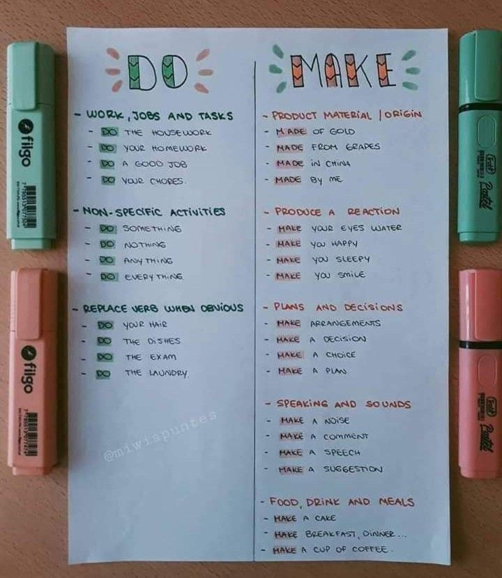 DO VS MAKE