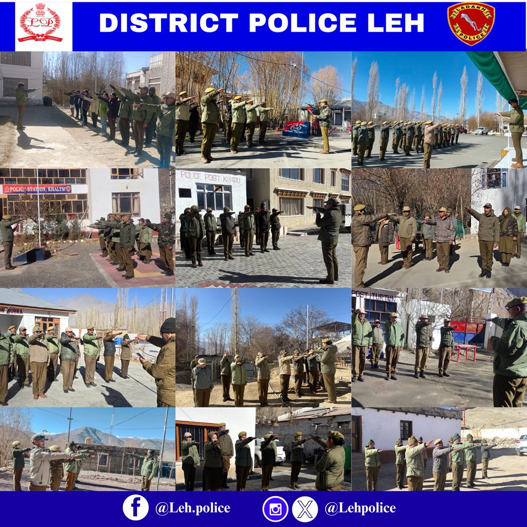 . <a href="/LehPolice/">District Police Leh</a> marked Constitution Day at the District Police Headquarters, DPL and across all police stations and posts in the district. Staff at every location joined in reading and reaffirming the Preamble of the Indian Constitution.

<a href="/DGP_Ladakh/">DGP Ladakh</a> <a href="/RigzinSangdup/">Regzin Sangdup</a>