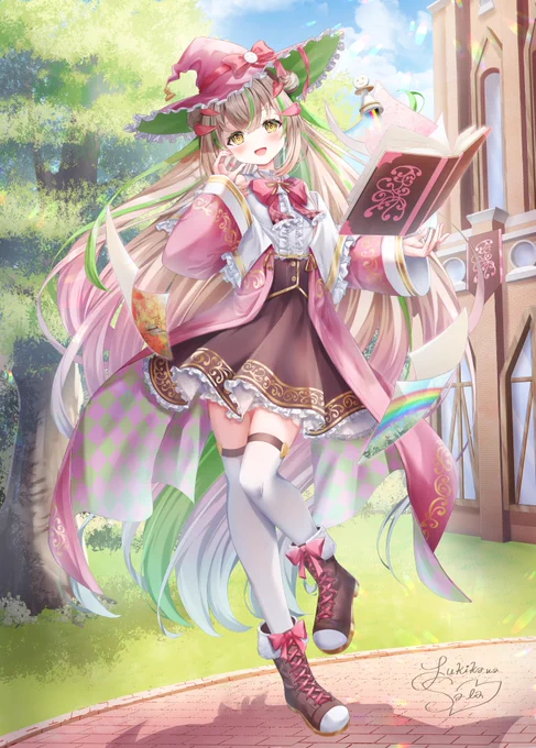 モチの木印刷()様の同人グッズサンプル用オリジナルキャラクターイラストを制作させていただきました! とても親身に制作の相談に乗っていただけて、価格もかなり攻めてらっしゃる印刷所様ですので、ぜひ一度見ていただければと思います!