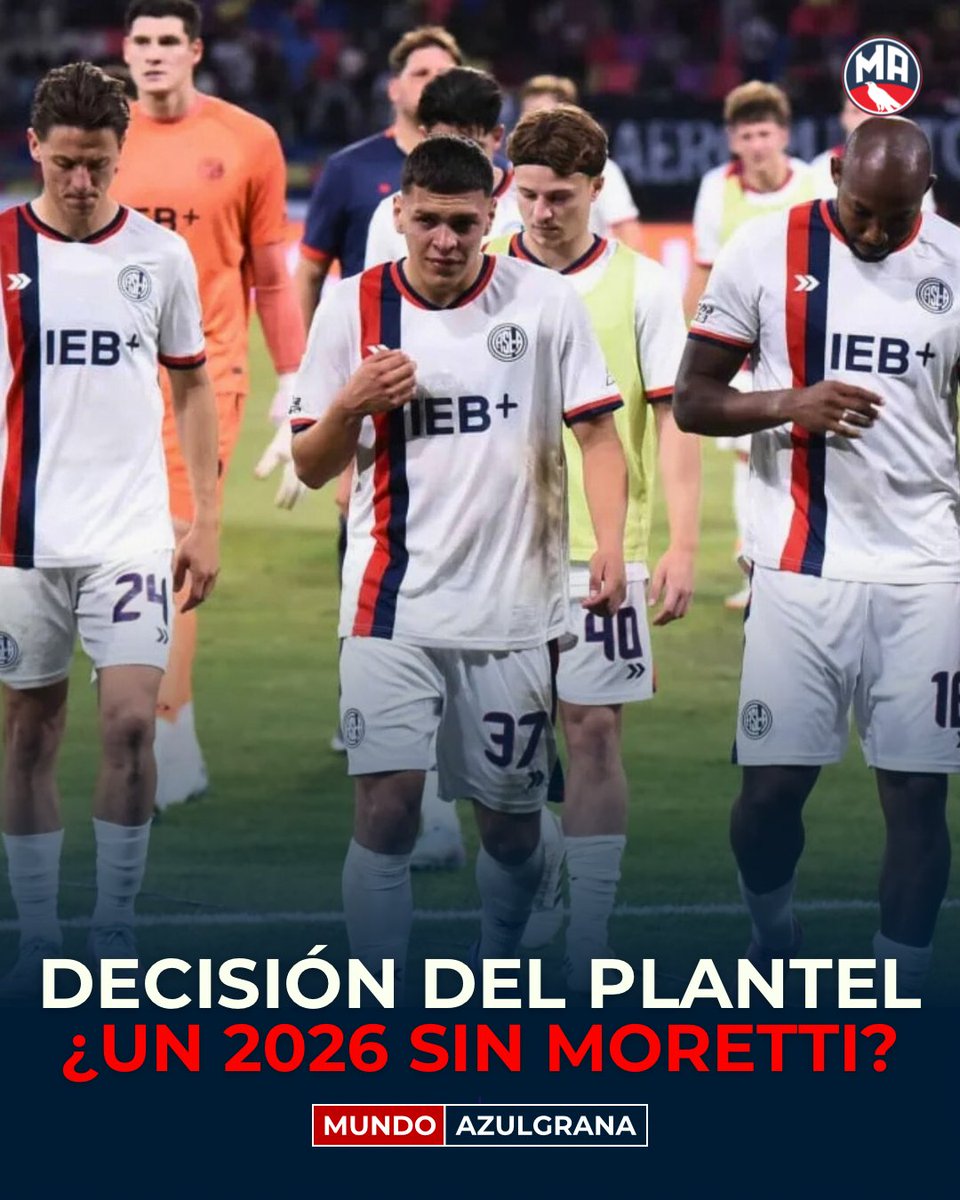 🚨💣 LA FUERTE DECISIÓN DEL PLANTEL

Según pudo saber MA, más de la mitad del plantel analiza seriamente la posibilidad de irse del club si Marcelo Moretti continúa en San Lorenzo.

👉🏼 Entre ellos aparecen nombres importantes que ya manifestaron su intención de buscar una salida.