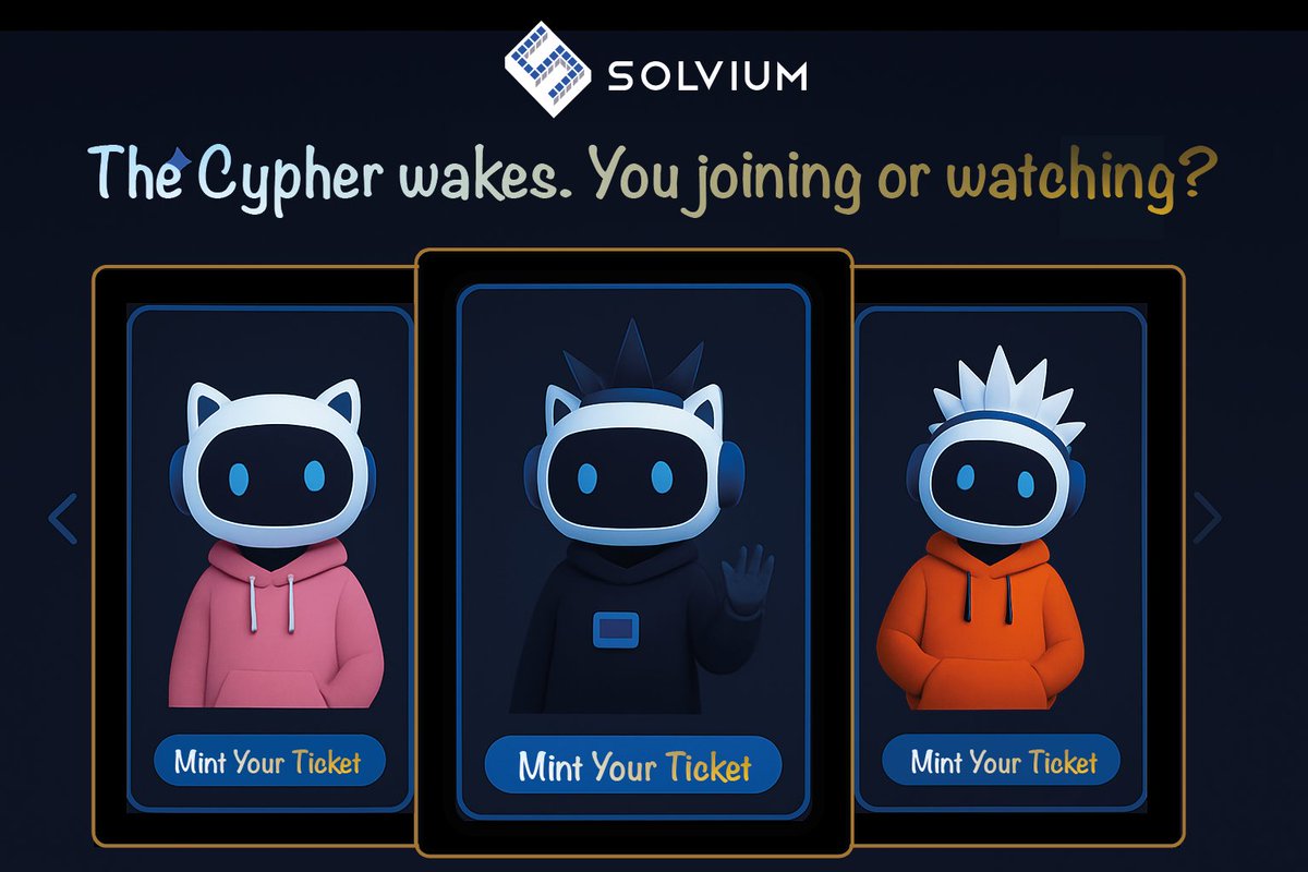 The Cypher wakes. Signals everywhere.

Join the squad… or watch from the wall.

Your access, your identity, your first proof of belonging.

Mint your Cypher NFT.