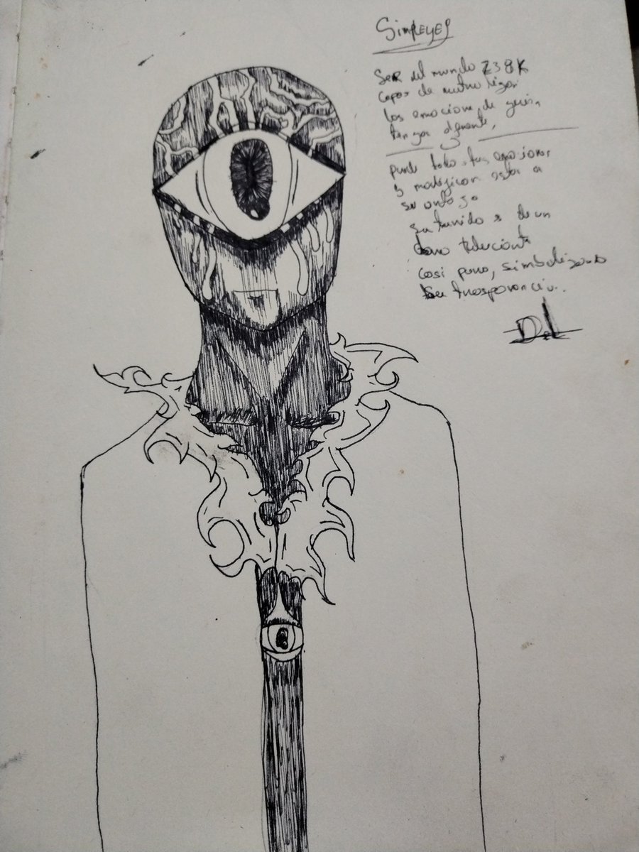 hiCallmeDL's tweet image. Otra de mis creaciones de autoría, en este caso es un &quot;Simpleye&quot;
Es un ser de mi universo creativo! 
SIMPLEYE 
ser que puede ver las emociones y modificarlas a su antojo, su traje reluciente y trasparente, hace alusión a que son tan puro e trasparente! 
Del mundo z38k 
- D.L