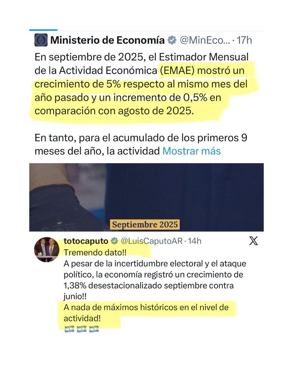 BASTA DE MENTIR CON LOS “NÚMEROS DE LA ECONOMÍA”

El gobierno celebra el crecimiento del país, pero se olvida que el motor económico de la Argentina, está DESTRUIDO! 
Argentina NO CRECIÓ.
+ 39% la intermediación financiera.
+ 10,5% impuestos.

CRECIÓ el NEGOCIO para pocos. 
La