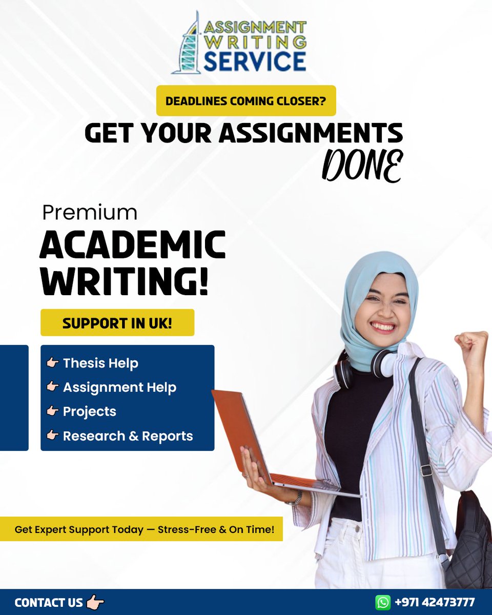 Assignment_Ae's tweet image. Assignment Stress? Gone!✨Premium Academic Writing Support For UAE Students.

Visit: assignmentwritingservice.ae
Chat Now: wa.me/97142473777

#UAEAssignments #Dubai #StudentLifeUAE #FYP #Trending #UniversityUAE #AcademicSuccess #viral