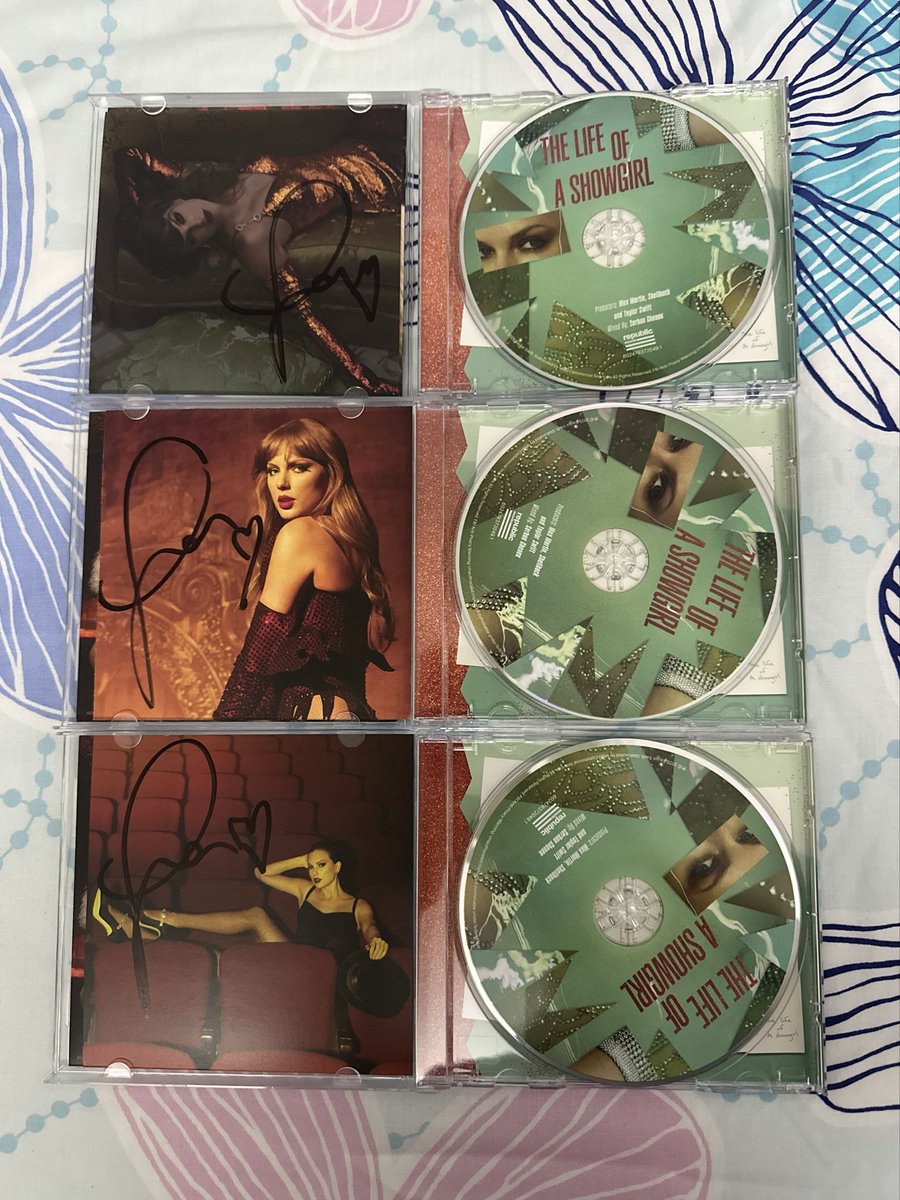 racingswiftie's tweet image. would anyone be interested if I were to sell my extra signed showgirl CDs… only planning on keeping #1 so would like to let go #2, #3 and #4 to another swiftie! can ship anywhere &amp;amp; paypal g&amp;amp;s only! 

paid resale so asking for $65 each (what i paid) + shipping and paypal fees