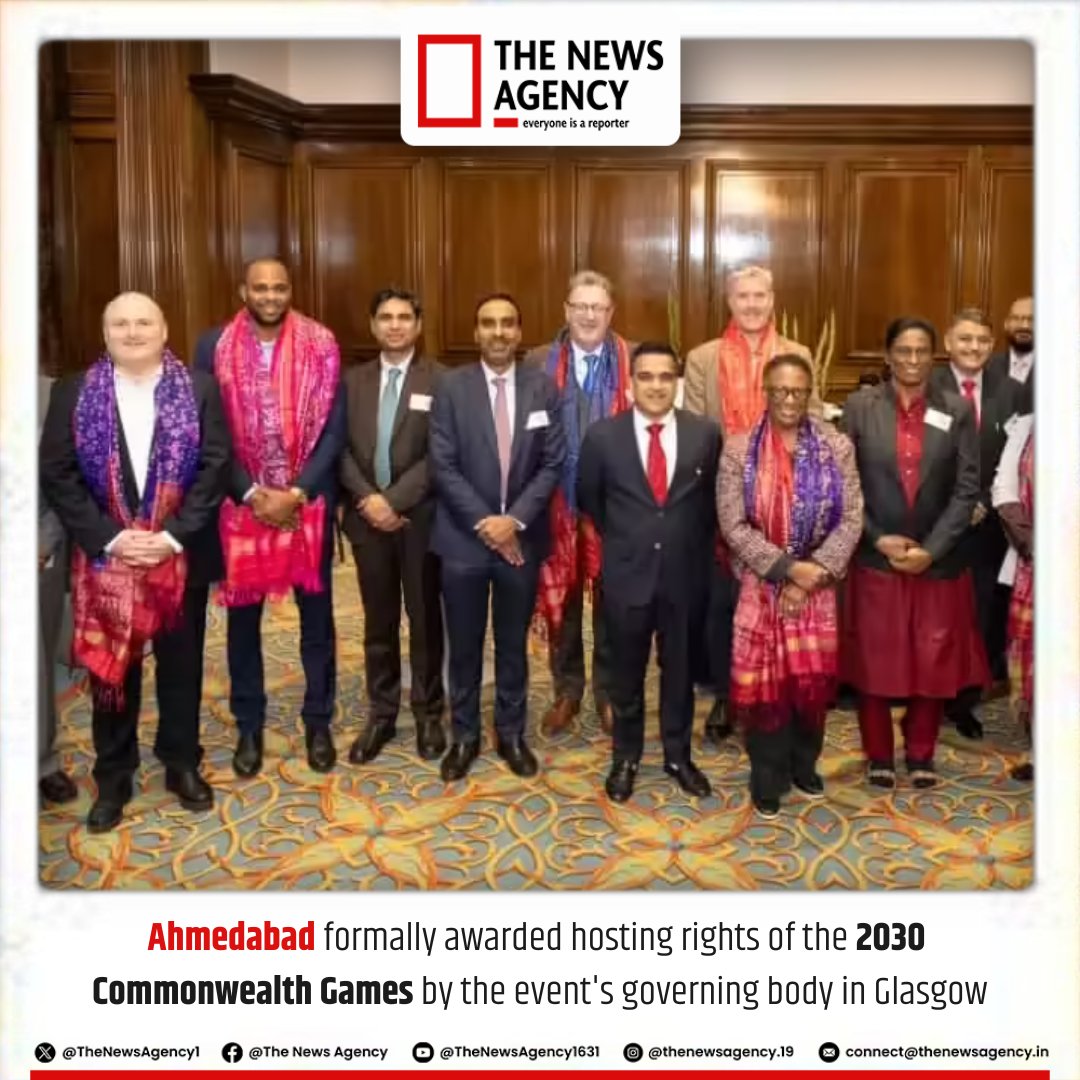 TheNewsAgency1's tweet photo. #glasgowcity #CommonwealthGames #commonwealthgames2030 #Ahmedabad #breakingnews https://t.co/YgcSDD1neg