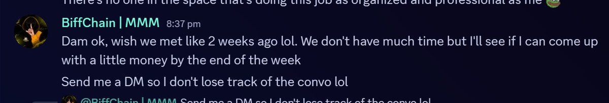 MizzleFireNFT's tweet image. Right person, wrong timing 😅
Hire me as your collab manager and see amazing results  yourself 👇
#Web3 #Feedback #NFTs