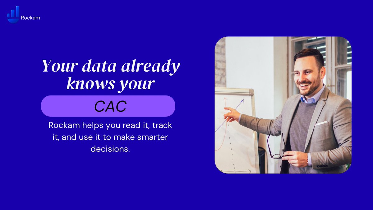 rockamds's tweet photo. Choose clarity over guesswork.
If you track just one metric this week, make it CAC , it tells you if your growth is working or wasting resources.
Rockam turns raw data into real direction.
#DataForBusiness #SMBInsights #BusinessGrowth #RockamAnalytics #AI #NorthAmericanBusiness https://t.co/2v6KrdW3bx