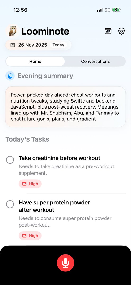 _Akash_Kundu_'s tweet image. @loominote does a sunrise in the morning and a moonlight vibe in the evening… meanwhile my to-do list is still like “bro, you awake?”
My circadian rhythm is confused but my voice productivity app isn’t. @loominote wakes up before I do 😭🌅🌙
#iOSDev #productivity #VoiceFirst