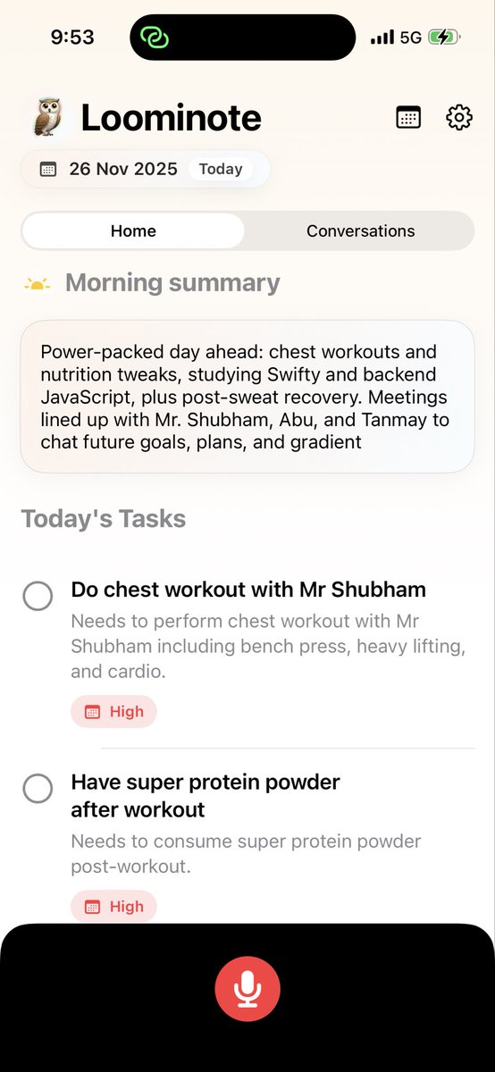 _Akash_Kundu_'s tweet image. @loominote does a sunrise in the morning and a moonlight vibe in the evening… meanwhile my to-do list is still like “bro, you awake?”
My circadian rhythm is confused but my voice productivity app isn’t. @loominote wakes up before I do 😭🌅🌙
#iOSDev #productivity #VoiceFirst