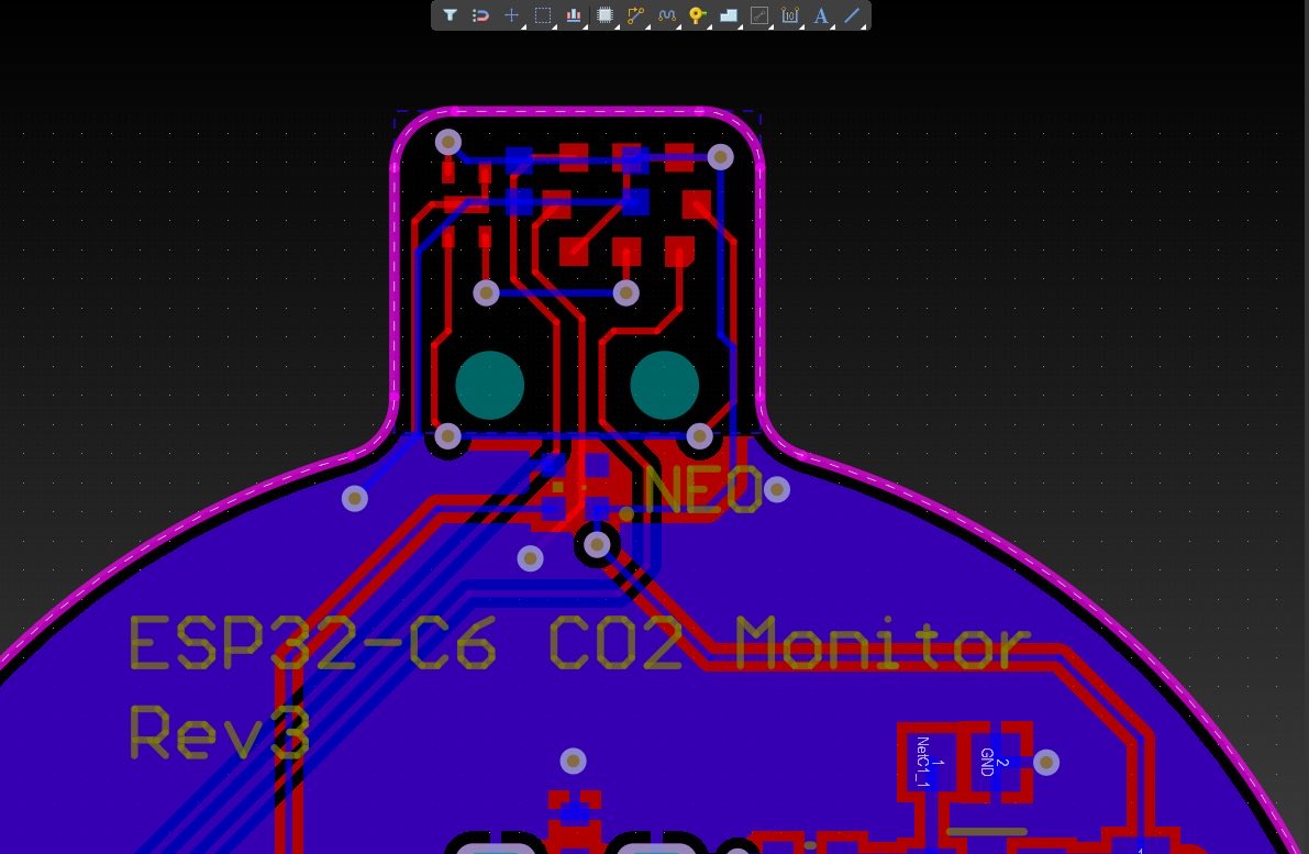 mikerankin's tweet image. Thank you to all for the design feedback and several small changes have made a big difference. SCD41 and STCC4 co2 values are now in sync. Copper pour pullback &amp;amp; drill holes, sensor extended tab helped big time. #esp32 #arduino #sensirion #altium #iot
