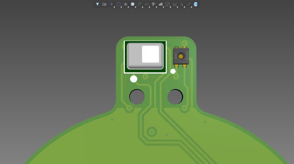 mikerankin's tweet image. Thank you to all for the design feedback and several small changes have made a big difference. SCD41 and STCC4 co2 values are now in sync. Copper pour pullback &amp;amp; drill holes, sensor extended tab helped big time. #esp32 #arduino #sensirion #altium #iot