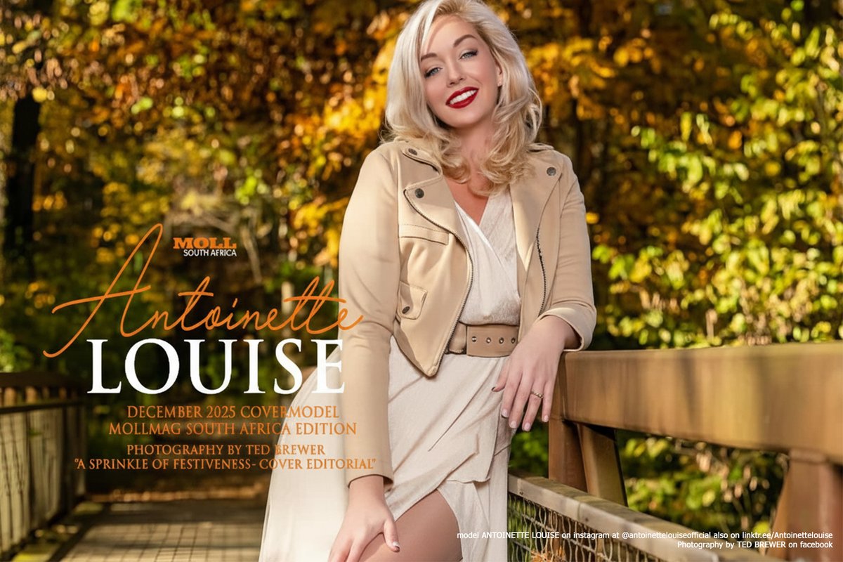 ArneSchreuder1's tweet image. our #dec2025 #covermodels @AntoinetteLou04 &amp;amp; Paula Anderson #festiveseason features #coverart #coverdesign done by yours truly for @mollmagsa @mollmagazine also interviews and edits as well as articles by me

@ArneSchreuder1 &amp;amp; @ashleycmsalazar
see more #festivities coming soon