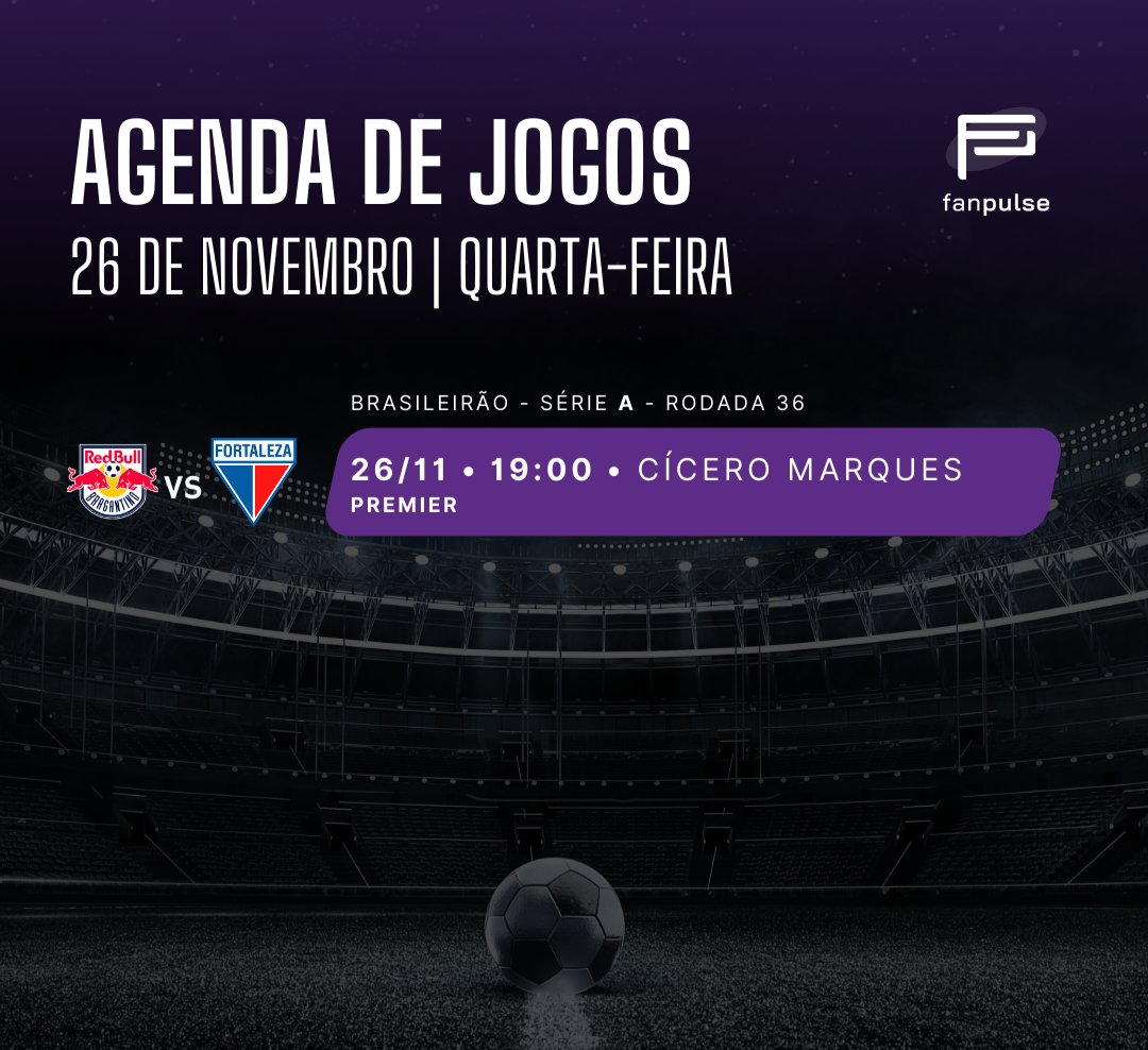 📅 | Folga? Nada disso.

Hoje tem mais uma batalha na parte inferior da tabela.

A partir das 19h00, o Fortaleza vai enfrentar o Bragantino fora de casa com unhas e dentes, na briga para sair da zona da confusão.

A partida terá transmissão exclusiva do Premiere.

Siga a gente no
