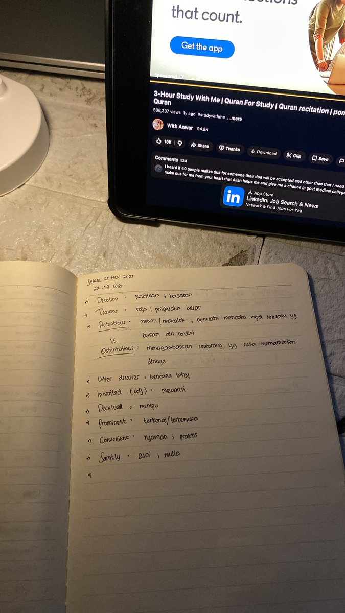 geevory's tweet image. 25112025 | #geestudylog 

Reviewed + added some new vocab from the short drama I watched.

#studywithme #studytwt