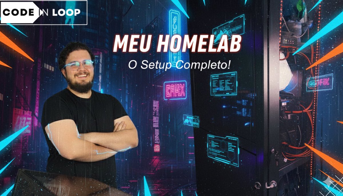 danilodorgam's tweet image. Como prometido, soltei o vídeo mostrando meu #homelab, vão lá tá muito legal.

Além disso seu comentário vai ajudar a definir os próximos passos:
#bolhadev 
#bolhasec