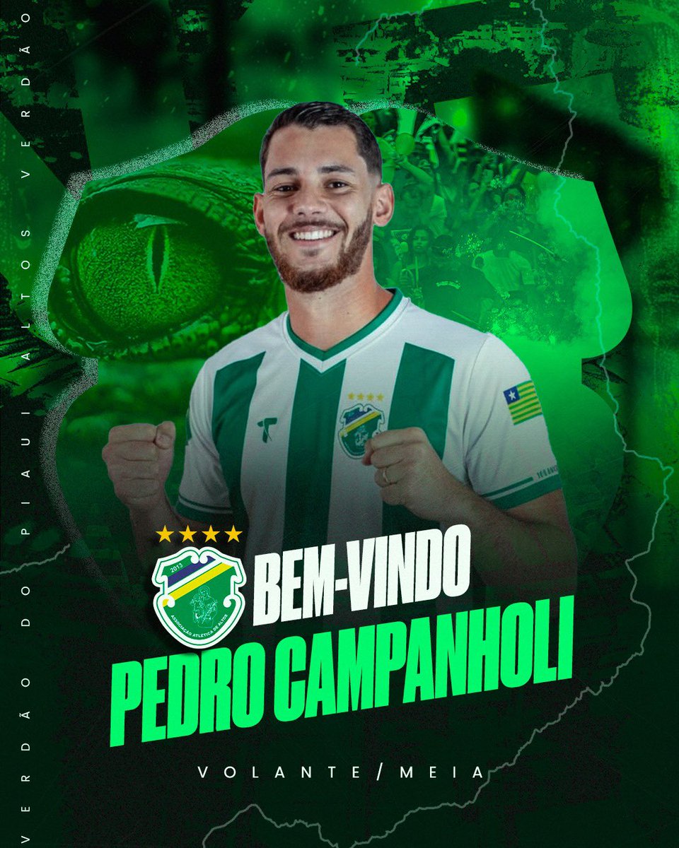 BEM-VINDO! ✍🏻

Tem reforço no meio campo do Jacaré! O volante Pedro Campanholi, de 24 anos, é mais um nome confirmado na temporada 2026. O jogador tem passagens por equipes do futebol paulista.

Seja bem-vindo!