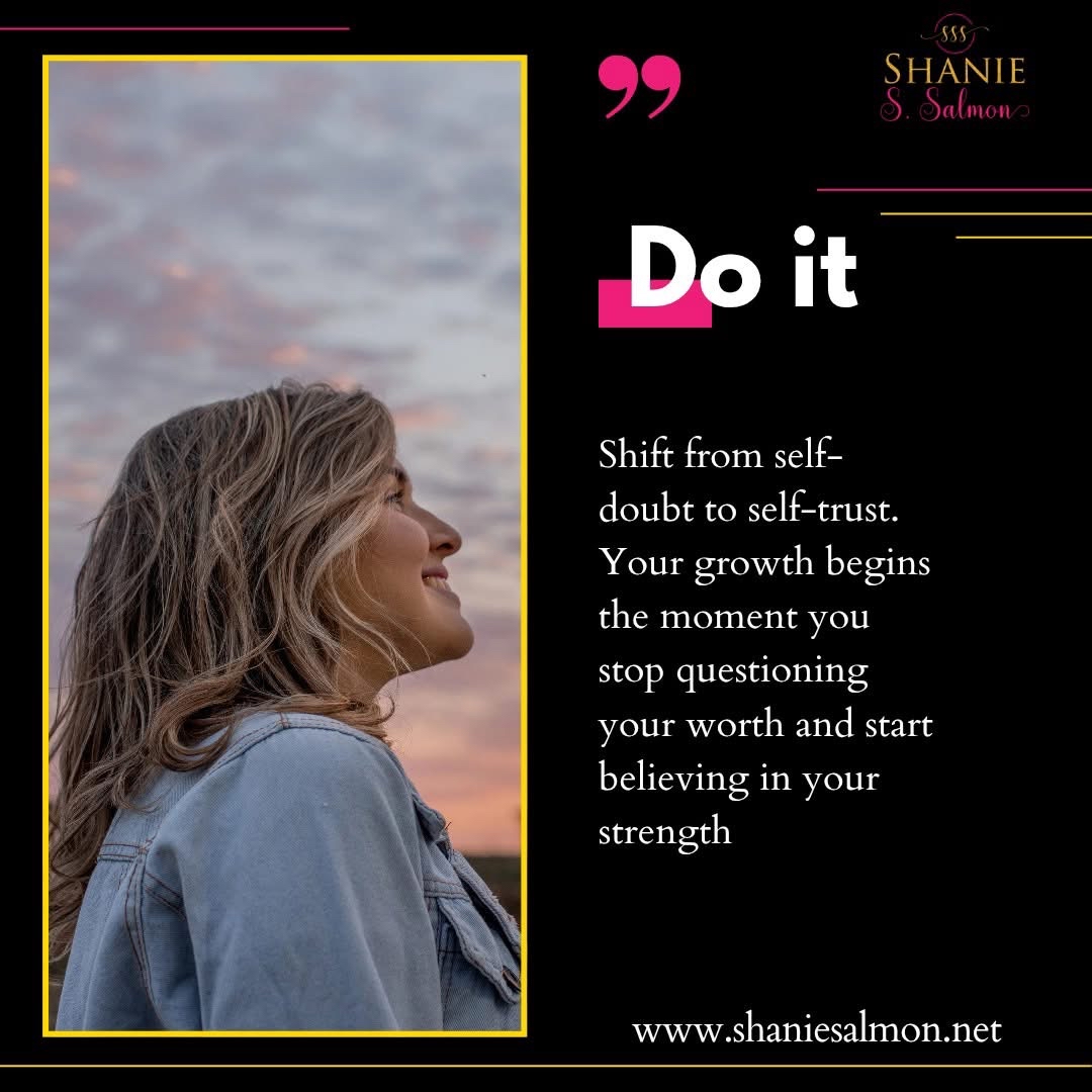 SalmonShanie's tweet image. Your growth begins the moment you stop questioning your worth and start believing in your strength&quot; highlights the transformative power of self-trust.
#SelfTrust #PersonalGrowth